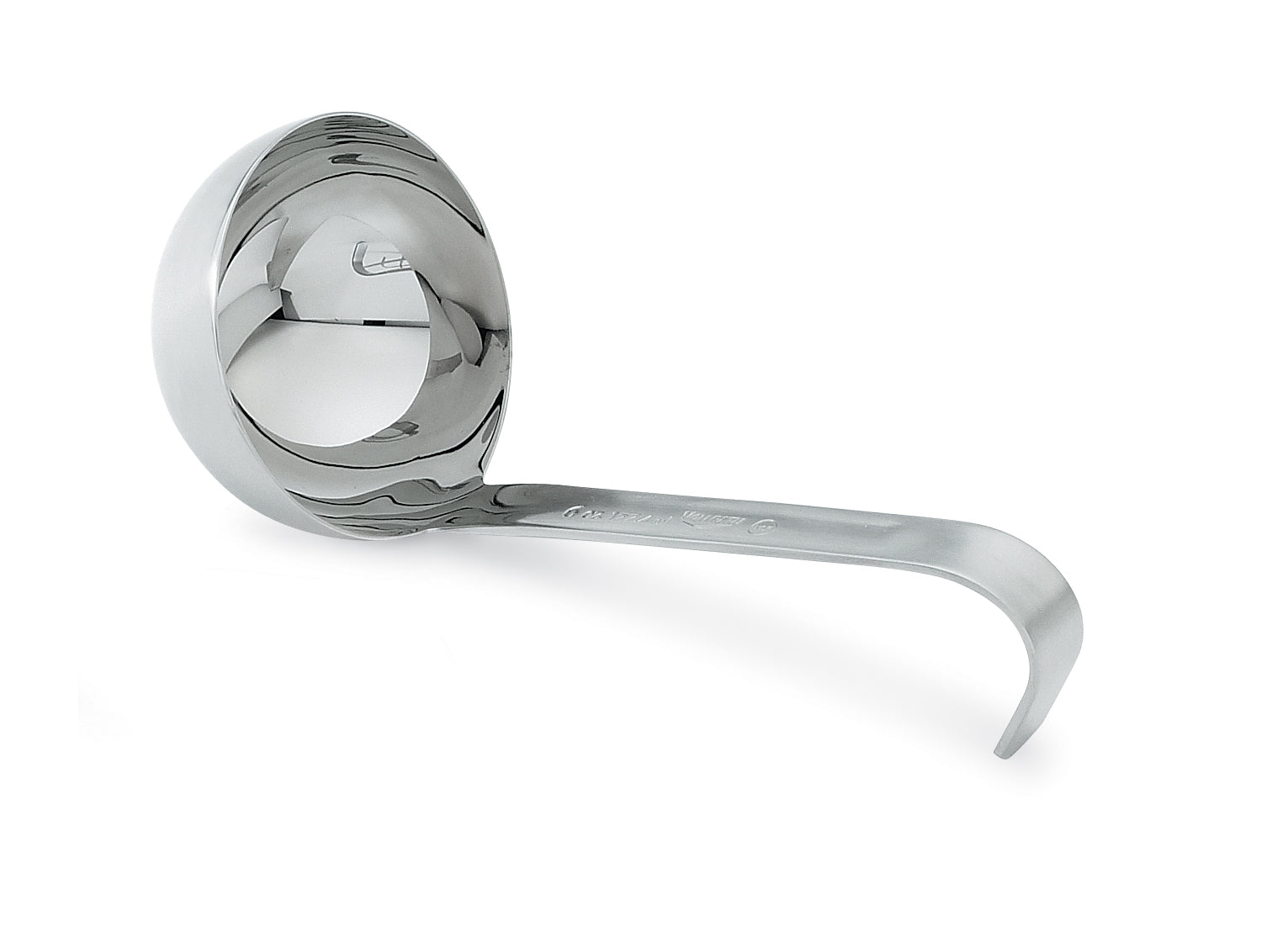 1 ½-ounce one-piece heavy-duty stainless steel ladle with short handle