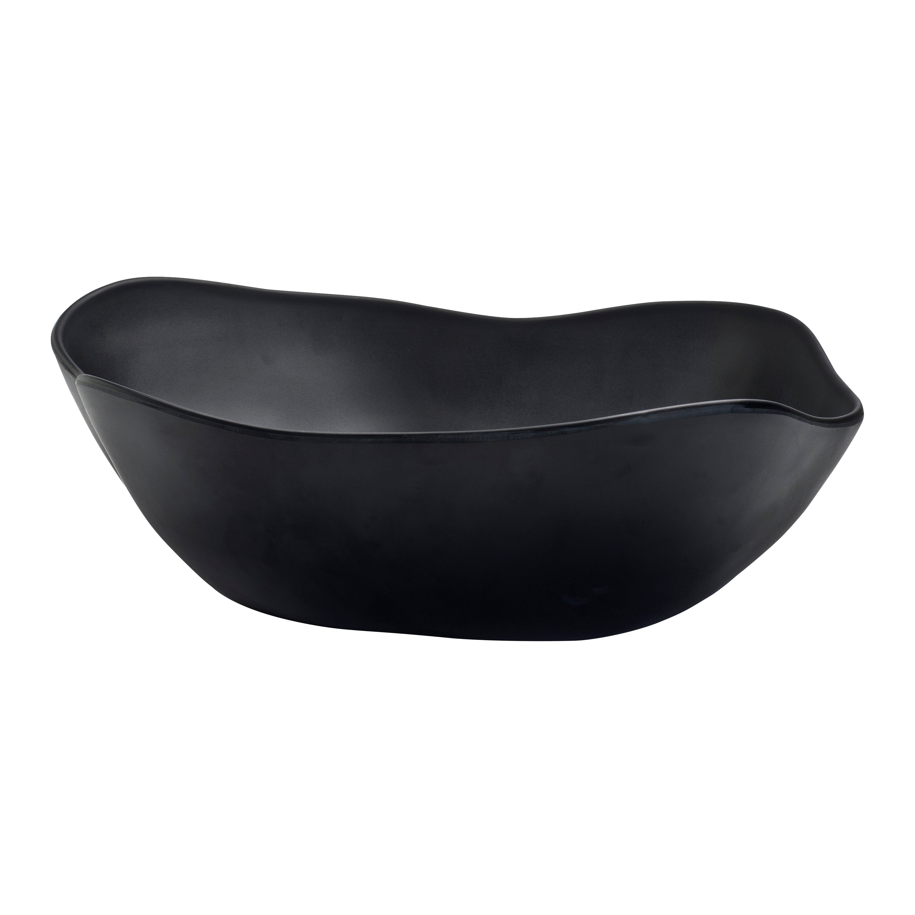 Salad Bowl L 16.0" W 13.0" (1.75 Gal) Marisol Black