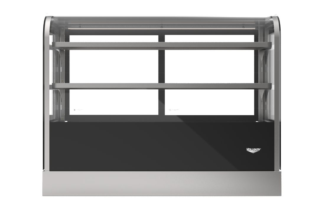 48-Inch-Wide 120-Volt Cubed-Glass Countertop Refrigerated Deli Display Case with Rear Access