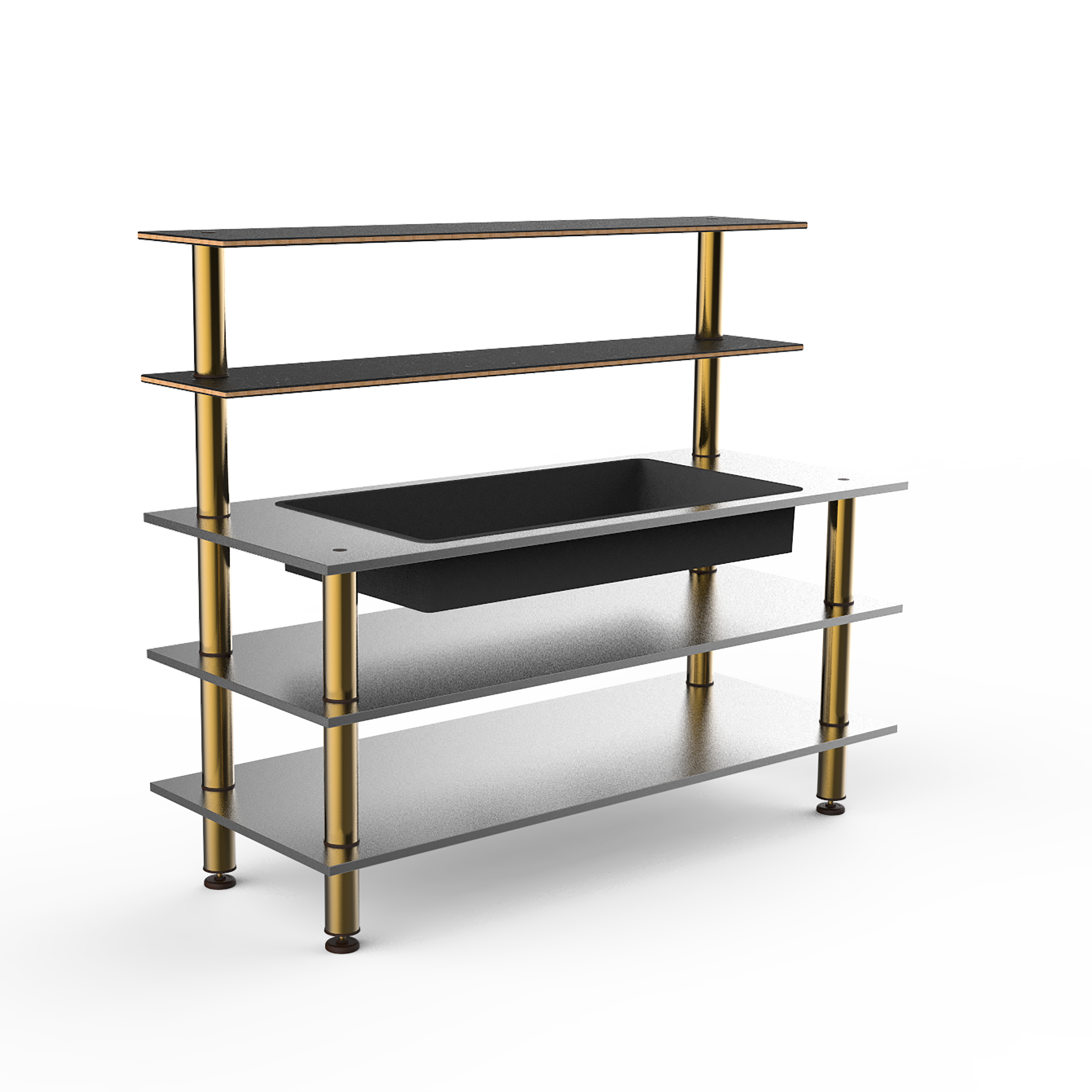 Pro Back Bar Station L 71.0" W 29.5" Modular