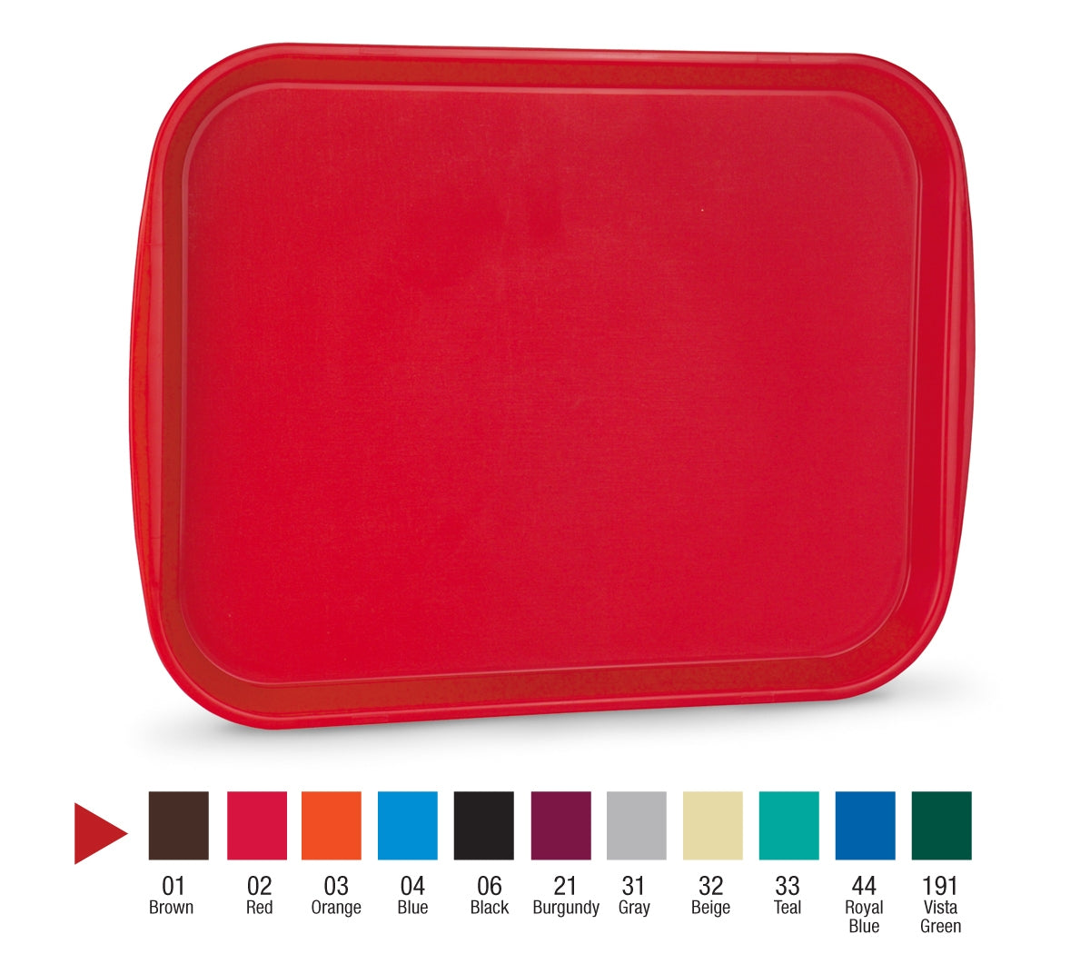 Traex® Premium 18 1/2 in x 13 7/8 in Fast Food Tray