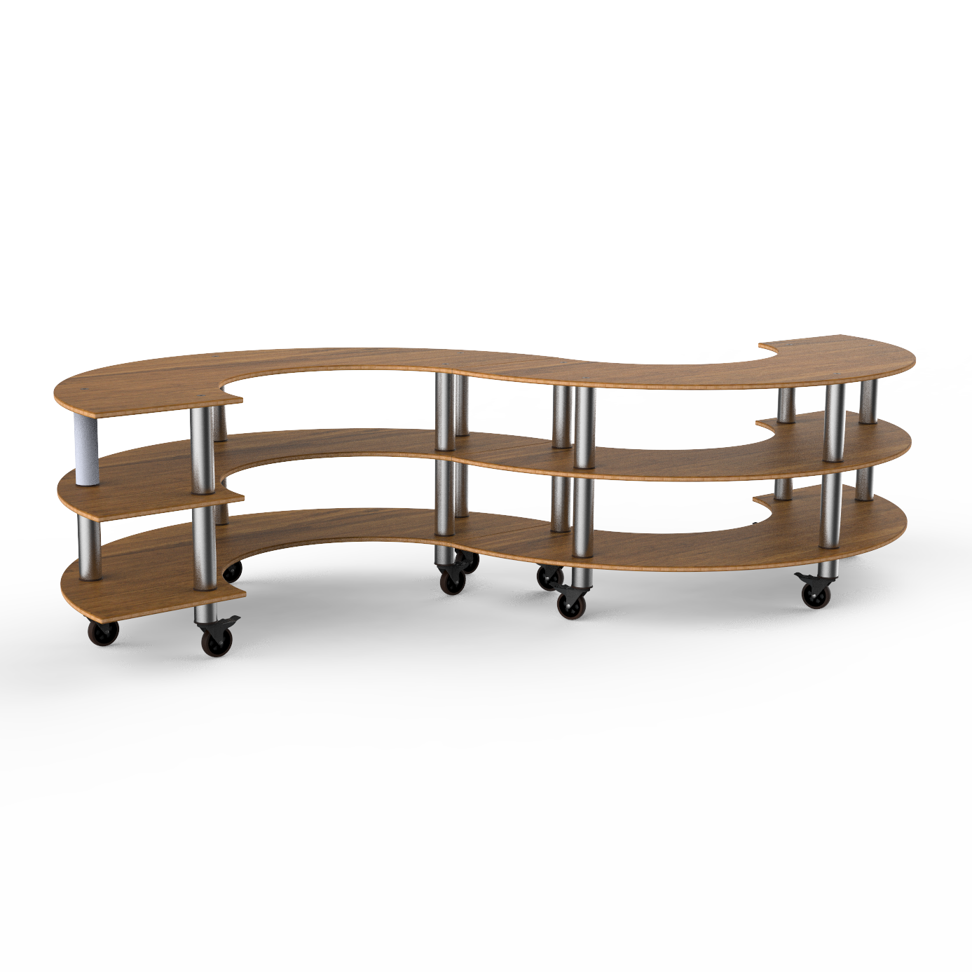 Small S Buffet Station L 141.0" W 76.0" Modular